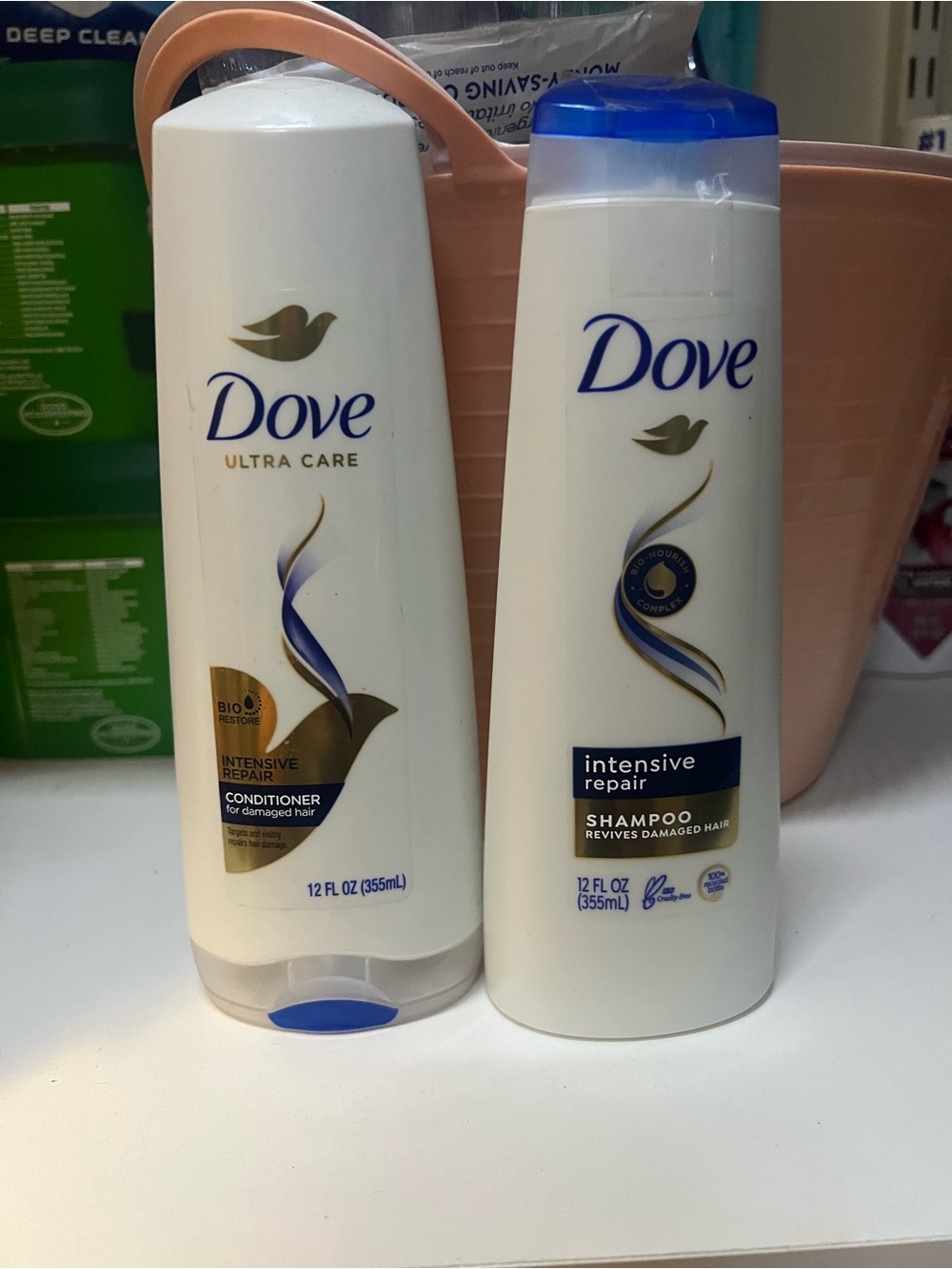 Dove intensive repair shampoo and conditioner 12floz